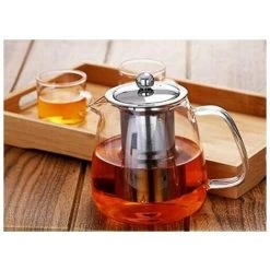 Glass Teapot With Brewing Teapot 500ml/17oz Teapot Warmer Is A Safe And Heat-resistant Flower And Loose Leaf Teapot Set. -Kitchen Appliances Discounts 97101354 5