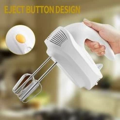 Electric Hand Mixer Powerful Hand Mixer Quiet Multipurpose 5 Speed Electric Kitchen Whisk，2 Whisks And 2 Stainless Steel Dough Hooks For Baking Cakes And Baking -Kitchen Appliances Discounts 97102132 4