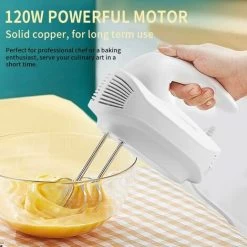 Electric Hand Mixer Powerful Hand Mixer Quiet Multipurpose 5 Speed Electric Kitchen Whisk，2 Whisks And 2 Stainless Steel Dough Hooks For Baking Cakes And Baking -Kitchen Appliances Discounts 97102132 5
