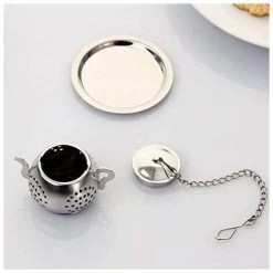 2Pcs Tea Infuser Teapot - Stainless Steel Infuser (Silver) -Kitchen Appliances Discounts 97104719 3