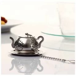 2Pcs Tea Infuser Teapot - Stainless Steel Infuser (Silver) -Kitchen Appliances Discounts 97104719 4