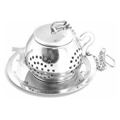 2Pcs Tea Infuser Teapot - Stainless Steel Infuser (Silver) -Kitchen Appliances Discounts 97104719 5