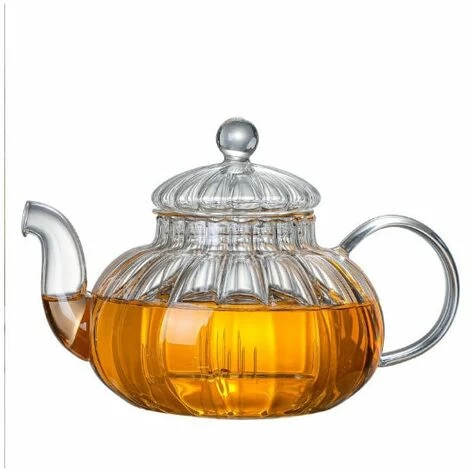 Glass Teapot With Pumpkin Design Infuser (Pumpkin Teapot 600ml) 7 Glass Teapot With Pumpkin Design Infuser (Pumpkin Teapot 600ml) - Image 5