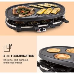 Klarstein All-U-Can Grill Raclette 4-in-1 Raclette Grill With Accessories For 8 People -Kitchen Appliances Discounts 97224560 3