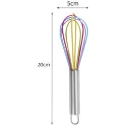 Manual Egg Beater Stainless Steel Egg Beater Household Mini Baking Egg Beater Silicone Cream Whisk -Kitchen Appliances Discounts 97377005 2