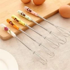 Small Whisks Stainless Steel Handle Mini Small Mixing Balloon Wire Whisks Ceramic Whisk (4 Pieces) -Kitchen Appliances Discounts 97381157 5