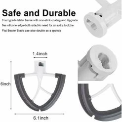 Kitchenaid Stand Mixer Attachments Flat Beater Flexible Edge Flat Beater For KitchenAid Artisan Stand Mixer For Mixing Creams And Flours (4.5-5 Quart) 10 Kitchenaid Stand Mixer Attachments Flat Beater Flexible Edge Flat Beater For KitchenAid Artisan Stand Mixer For Mixing Creams And Flours (4.5-5 Quart) -Kitchen Appliances Discounts 97701514 4