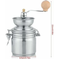 Stainless Steel Manual Coffee Grinder, Hand Tool For Grinders, For Coffee Beans, Spices, Nuts, Seeds, Herbs, Pumpkin Seeds, Etc. (Money) -Kitchen Appliances Discounts 97811741 5