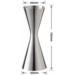Cocktail Measurer, Stainless Steel Double Sided Cocktail Measurer, Silver Measuring Cup For Professional Bartender 30ml X 60mlMeasuring Cups -Kitchen Appliances Discounts 97813796 3