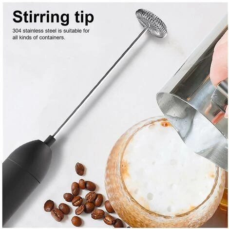 Electric Blender Whisk Kitchen Food Stirrer Coffee Cappuccino Creamer Whisk Blender - 3 Electric Blender Whisk Kitchen Food Stirrer Coffee Cappuccino Creamer Whisk Blender -