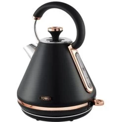 Tower Cavaletto Pyramid Kettle And 4 Slice Toaster Set Black -Kitchen Appliances Discounts 98481184 3