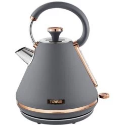 Tower Cavaletto Pyramid Kettle And 2 Slice Toaster Set Grey -Kitchen Appliances Discounts 98481195 3