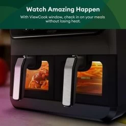 CHEFREE Dual Air Fryer, 2-Basket With ViewCook Window, 8-in-1 Smart Programmes & SNYC Finish, 8L, Health Oil Free Fryer And Grill, Saving Energy- AFW20 -Kitchen Appliances Discounts 98597366 3