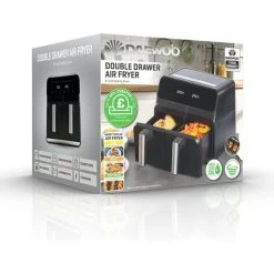 Daewoo XL 8L Digital Double Drawer Dual Zone Air Fryer SDA2310GE -Kitchen Appliances Discounts 98796052 5