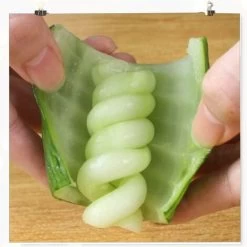 Vegetable Spiral Cutter - 4 PCS Manual Fruit Spiralizer, Stainless Steel Spiral Carving Tool Screw Cutter For Potato, Carrot, Cucumber -Kitchen Appliances Discounts 98817518 4