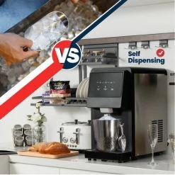 26KG/24H Ice Maker Self Dispensing Countertop Nugget Ice Maker Self-cleaning -Kitchen Appliances Discounts 99357846 3